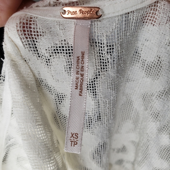 Free People White Lace Daisy Chain Dress Size XS - Picture 7 of 9